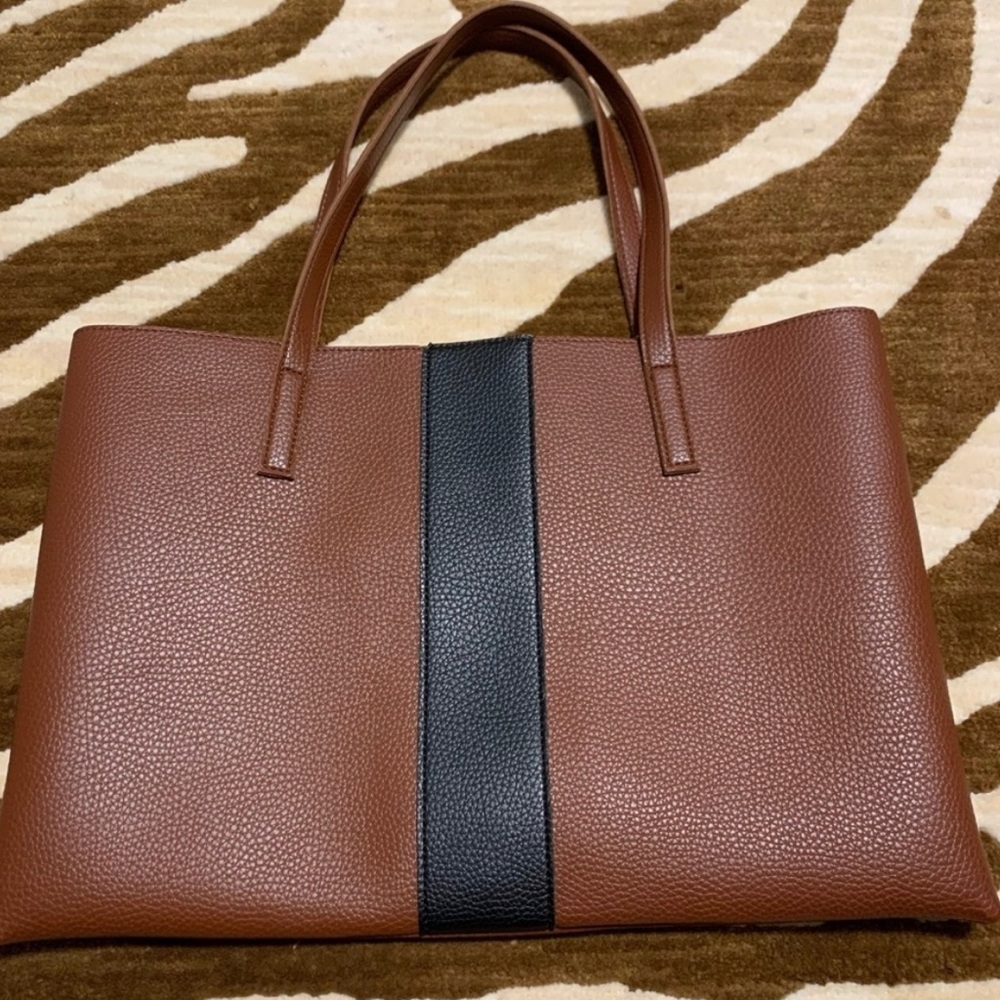 Vince Camuto Vegan Pebbled Leather Tote